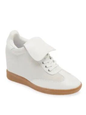 Jeffery Campbell Hidden Wedge Lace Up Sneakers in White Size 11 Womens $185 MSRP